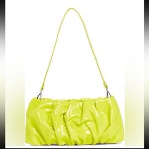 STAUD Neon Citron Shoulder Purse